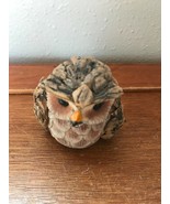 Vintage Small Lightweight Faux Pinecone OWL Bird Figurine – 2.5 inches h... - £7.56 GBP