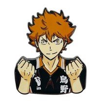 Haikyu!! Anime Shoyo Hinata Wearing Volleyball Shirt Enamel Metal Pin NE... - £6.14 GBP