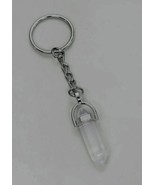 Clear Crystal Key Chain Purse Charm Crystal Silver Zipper Pull  - £7.82 GBP