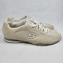 Skechers Originals Bikers Women&#39;s Suede Lace Up Athletic Tan Shoes Size 9  - £22.54 GBP