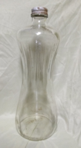 Vintage Wesson Cooking Oil Hourglass Shaped Glass Bottle With Lid/Cap- 4... - $17.50