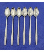 Oneida Will O&#39; Wisp Iced Teaspoon Set 6 Stainless Flatware Rare Disconti... - €71,19 EUR