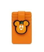 Disney Buckle Down Mickey Mouse Pumpkin Halloween Orange Cardholder Wallet - $25.76 CAD
