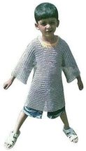 NauticalMart Medieval Chainmail Shirt 5-10 yrs Size Butted Chain Mail Haubergeon - £160.05 GBP