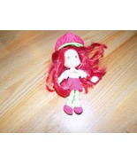 6&quot; Scented Strawberry Shortcake Plush Doll Vinyl Head 2008 Hasbro EUC - £11.95 GBP