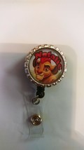 The Lion King personalized name work Retractable Reel ID Badge Holder nurse cna - £3.94 GBP