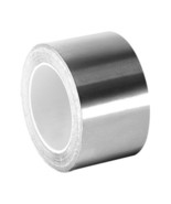 High-Temperature Stainless Steel Tape 1 x 9&#39; Silver Non-Magnetic Adhesiv... - £32.85 GBP