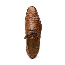 Lacio Bay Genuine Caiman Crocodile Dress Derby's Apache image 5