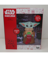 Gemmy Disney Star Wars Mandalorian Grogu Baby Yoda Christmas Inflatable - $39.99