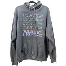 Magic the Gathering sweatshirt 2XL mens hoodie gray role play wizard gam... - $54.45