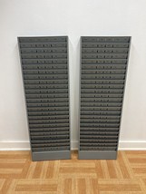 Vintage Industrial File Holder Set wall mount metal sorter office mail organizer - £79.08 GBP