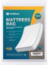 Vicmore Heavy-Duty Queen Mattress Moving Bag, 60&quot; X 100&quot; Durable, Disposal - £27.77 GBP