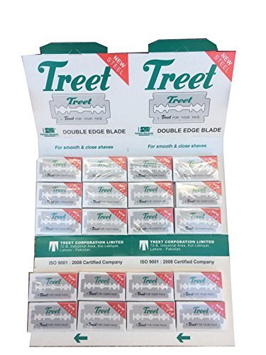 Treet New Steel Double Edge Safety Razor Blades, 100 Count - $14.84