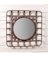 Metal Tobacco Basket Wall Mirror - SALE - $85.00