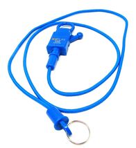 Stratosphere Casino Lanyard Blue Spiral Cord Coil Player Card Las Vegas NV - $10.88