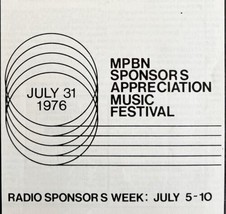 Radio Guide Maine Public Broadcasting Booklet July 1976 PB Portland Bangor E46 - £15.79 GBP