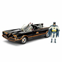 NEW Jada Toys 98259 Batman Classic 1966 TV BATMOBILE 1:24 Scale Vehicle &amp; Figure - £25.82 GBP