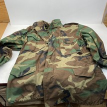 US Army Military Cold Weather Woodland Camo BDU M65 Field Jacket Small/Regular - £18.22 GBP