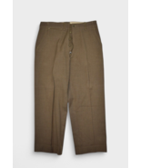 Vintage Military Pants Mens 36x28 Wool Field Trousers Serge OD Button Fl... - £45.19 GBP