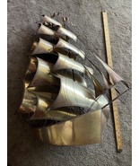 Sculpture Sailboat Demott Center CENTURY Brutalist Signed Art Vintage 34... - $790.21 CAD