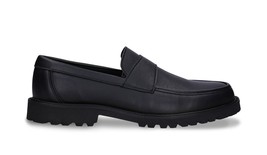 Men loafers vegan leather black dress slip on versatile elegant lasting ... - $125.80