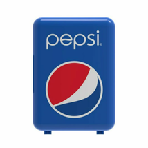 Pepsi Portable 6 Can Mini Retro Beverage Fridge - Blue - £67.79 GBP