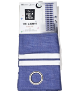 Under The Stars 100% Blackout Hayden Stripe Blue One Grommet Panel 84in ... - €22,31 EUR