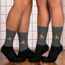 Silhouette Witches Cartoon Character Midnight Gray Foot Sublimated Socks - £10.45 GBP