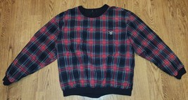 Vintage Ivy Crew Golf Pullover Lined Wind Resistant Plaid XL - £23.69 GBP