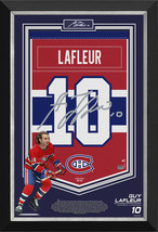 Guy Lafleur Framed Arena Banner Limited Edition of 10 - Cut Signature - $505.00