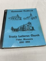 Vintage Cookbook Spiral Church Trinity Lutheran Fisher MN Centennial 1986 - £31.35 GBP