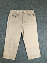 FDJ Jeans Capri Womens Mid Rise Beige Pants 29x19 Regular Fit Casual Out... - £12.72 GBP