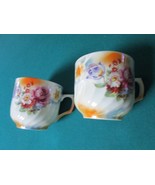 Lusterware Flowers Cups Mugs Made In Japan Floral [80J] - $74.25