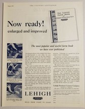1928 Print Ad Lehigh Portland Cement Company Farm Book Allentown,PA - £10.60 GBP