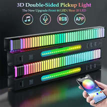 Smart RGB Pickup Lights LED 3D Double Sided Ambient Lamp APP Control Sound Contr - £13.17 GBP+