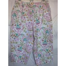 Briggs New York Floral Print Comfort Waist Capri Pants Women's Size 12P - $15.79