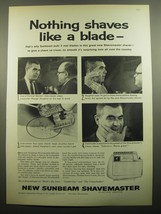 1960 Sunbeam Shavemaster Shaver Ad - Nothing shaves like a blade - £11.26 GBP