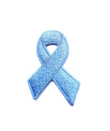 Prostate Cancer Light Blue Awareness Ribbon Iron On Patch Gifts Fundraising - $126.34 MXN+