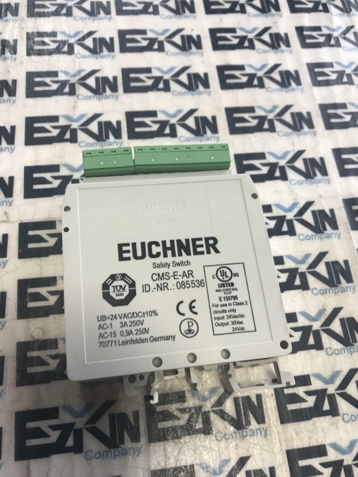 Euchner CMS-E-AR 085536 Safety Switch 24VAC/DC Input  30VAC 24 VDC Output  - $22.70