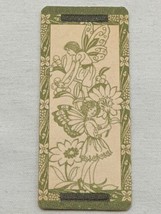 Vintage Fairy Girls Picking Flowers In Spring Garden 1&quot; X 2&quot; Paper Colle... - $72.16