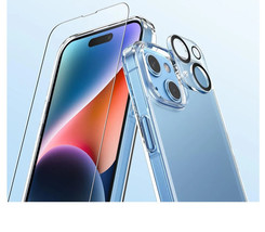 Apple iPhone 15, Clear, Screen &amp; Camera Lens Protectors, Phone Case 6.1 in - $7.54 CAD