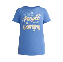 Women&#39;s Mother&#39;s Day My Favorite People Call Me Grandma Blue Graphic T-S... - $19.99