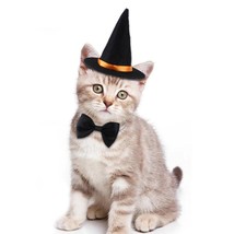 Halloween Pet Witch Hat + Bow Tie Set - $8.93