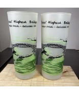 Vtg drinking glasses tumblers Texas Highest Bridge Corpus Christi 1959 6... - $730.03 MXN