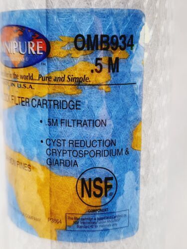 Omnipure OMB934 .5M Carbon Block Filter Cartridge Water Filtration Simpl... - $21.48