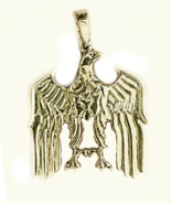 14 K yellow gold eagle pendant for men 1.5 inches high - $779.59 CAD