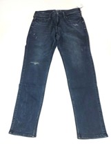Hollister Advanced Stretch Skinny Jeans W32 L30 Dark Wash Destroyed Distressed - £23.41 GBP