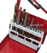 10pc Easy Out Screw Extractor &amp; Left Hand Drill Bit Set Cobalt HSS Drill... - $348.38 MXN