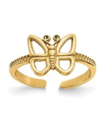 10K Yellow Gold Butterfly Toe Ring - €168,17 EUR