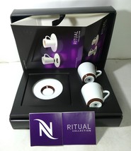 Nespresso Ritual Espresso coffee Cups &amp; Saucers in Brand Box  With Sku ,New - £399.17 GBP